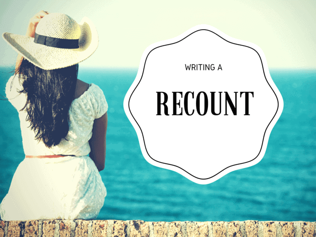 Read our guide to writing a recount  here