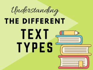 WRITING | different text types 1 | WRITING OVERVIEW | literacyideas.com