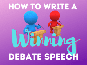 WRITING | how to write a winning speech | WRITING OVERVIEW | literacyideas.com