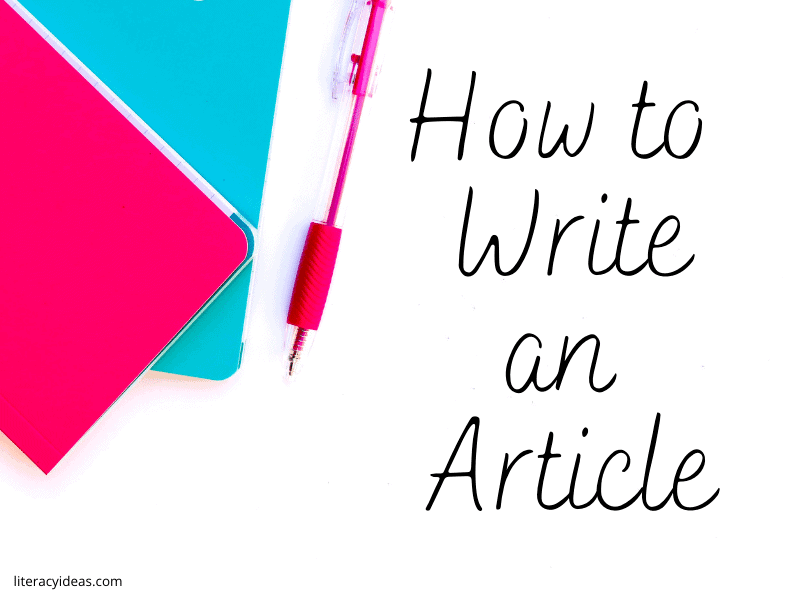 how to write an article
