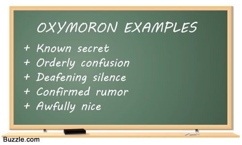 figurative language | oxymoron examples 1 | Figurative Language for Students and Teachers | literacyideas.com